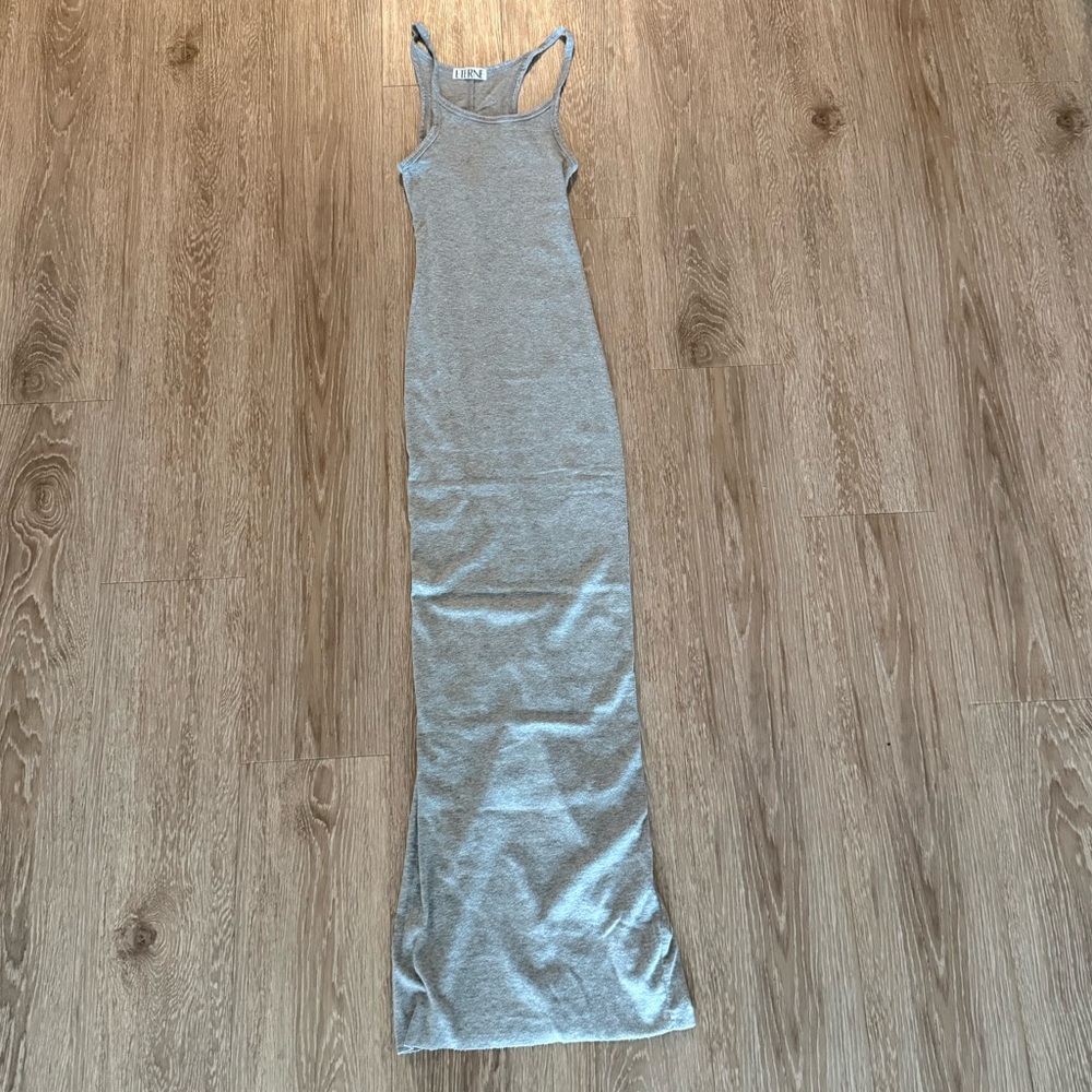Eterne Gray Tank Maxi Dress